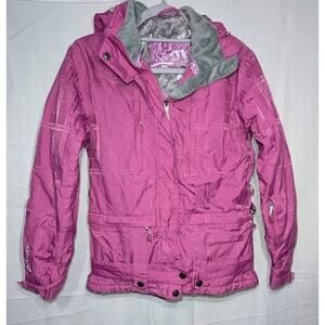 Morrow Women's‎ Pink Hooded 5000mm Waterproof Snowboard Ski Jacket Sz S/P